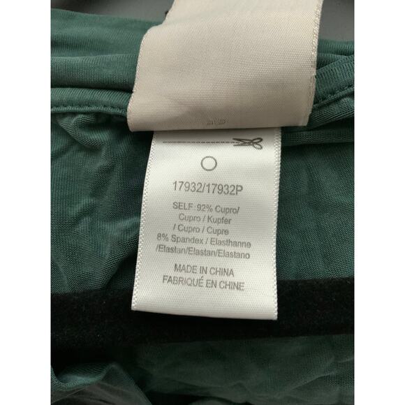 Dolan Left Coast Forest Green Cupro V Neck Tunic Dress - Large - Picture 4 of 4